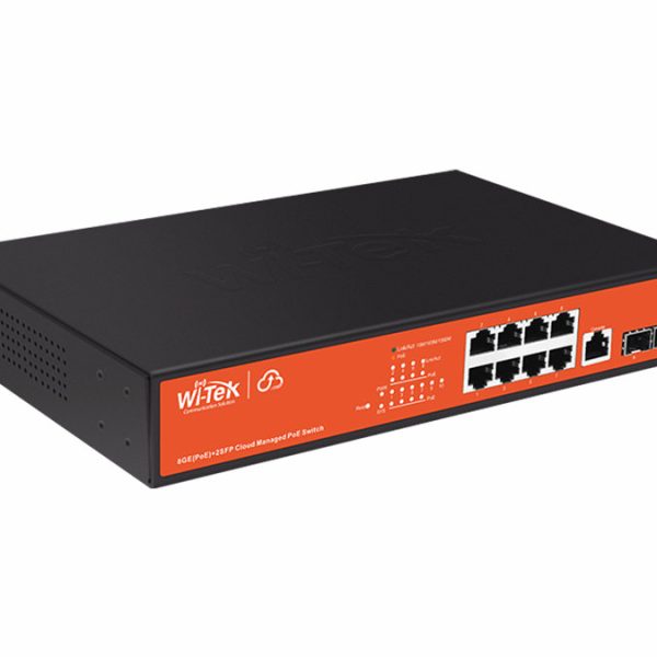 Wi-Tek PoE Switch 8 Port Gigabit 2 SFP 140 W Yönetilebilir (WI-PCMS310GF)