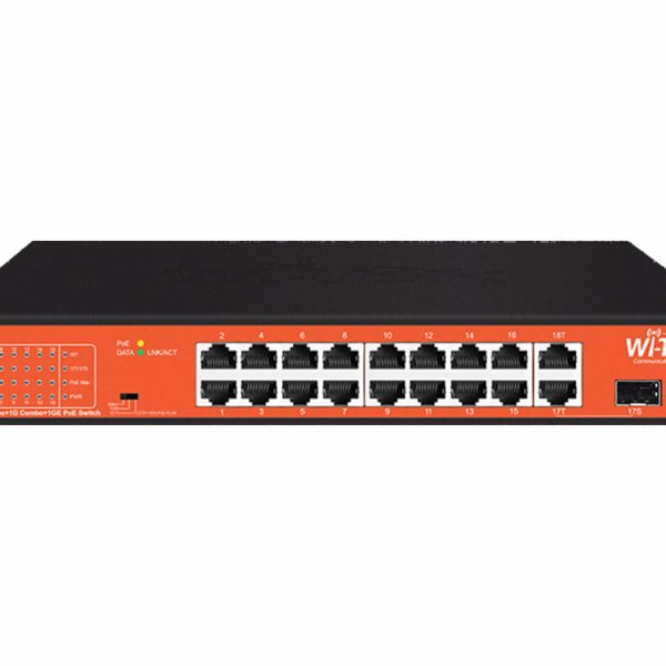 Wi-Tek PoE Switch 17 Port Fast Ethernet 150 W (WI-PS518GH)