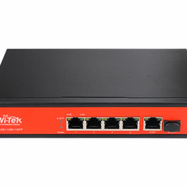 Wi-Tek PoE Switch 5 Port Gigabit 1 SFP (WI-PS305GF)