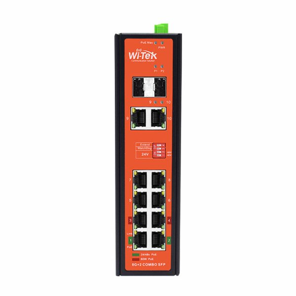 Wi-Tek PoE Switch 8 Port Gigabit 2 SFP 150 W (WI-PS310GF-I)