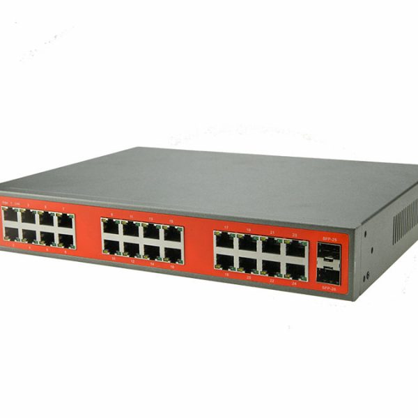 Wi-Tek Switch 24 Port Gigabit 2 SFP Masaüstü (WI-SG124F)