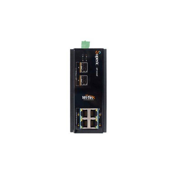 Wi-Tek PoE Switch 4 Port Gigabit 2 SFP Endüstriyel (WI-SP3006F)