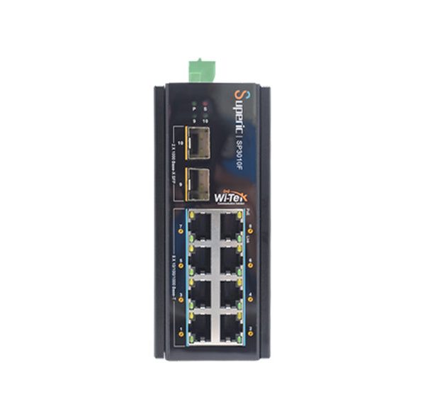 Wi-Tek PoE Switch 8 Port Gigabit 2 SFP 240 W Endüstriyel (WI-SP3010F)
