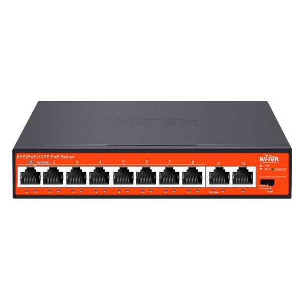 Wi-Tek PoE Switch 10 Port Fast Ethernet 120 W (WI-PS210G-V4)