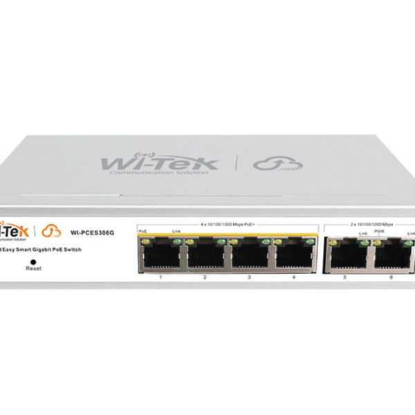 Wi-Tek PoE Switch 6 Port Gigabit 60 W Yönetilebilir (WI-PCES306G-V2)