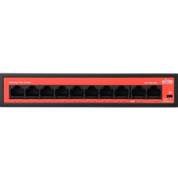 Wi-Tek PoE Switch 10 Port Fast Ethernet 65 W (WI-PS210H-V3)