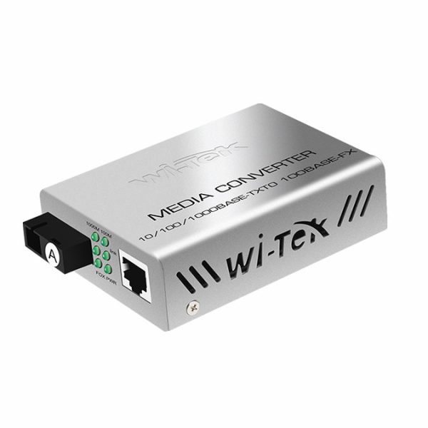Wi-Tek Medya Konvertör 25 km 100 Mbps Single Mod (WI-MC101M)
